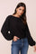 Long Sleeve Dolman Textured Top