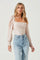 Puff Sleeve Square Neck Top