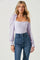 Puff Sleeve Square Neck Top