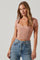 Cap Sleeve Ribbed Sweetheart Top