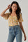 Floral Smocked Half Sleeve Top