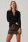 Ribbed Collared Cardigan