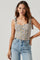 Tie Strap Floral Cami