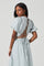 Lace Up Poplin Top