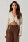 Knot Front Cropped Sweater