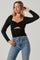 Plisse Twist Bust Top