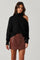 Mock Neck Cutout Sweater