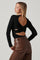 Kimora Back Cutout Long Sleeve Sweater Bodysuit