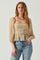 Floral Smocked Tie Back Top