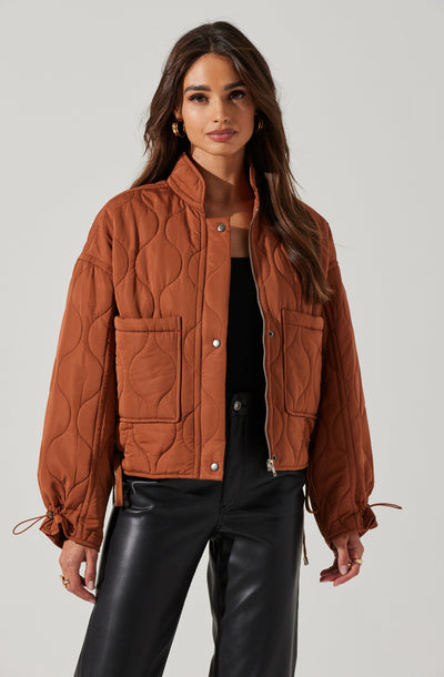 Dalia Quilted Cinched Jacket