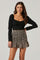 Long Sleeve Sweetheart Neck Crop Top