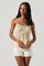 Ruched Babydoll Floral Cami